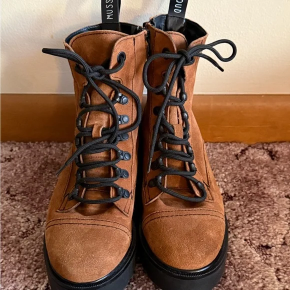 NWOT!{Musse & Cloud}-Size:38-Combat Boots - Picture 2 of 7